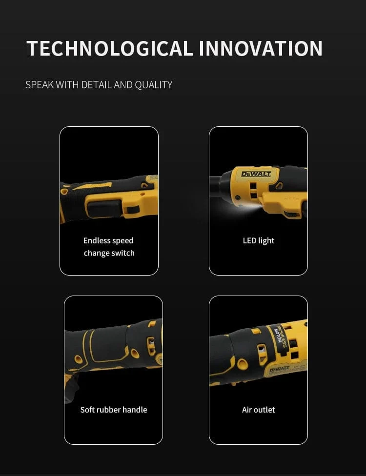 Dewalt Elektrischer Ratschenschlüssel DCF512 20 V Akku-Akkuschrauber DCF512 Entfernungsschraube Mutter 3/8 Zoll Schraubendreher Elektrowerkzeuge Schlagschrauber