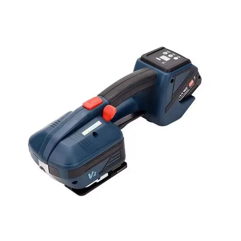Tragbare elektrische Ballenpresse V2 Elektrische Umreifungsmaschine für 13–16 mm PET/PP-Heißschmelzballenpresse mit tragbaren Verpackungswerkzeugen