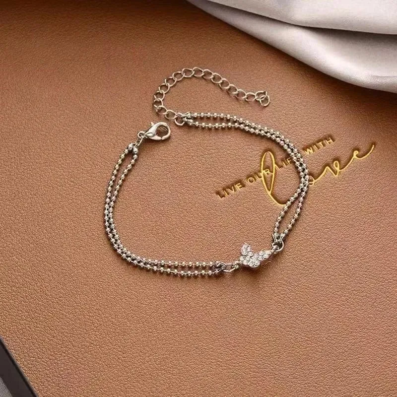 Korea Neue Mode Brief Stern Anhänger Armband Frau Einfache Vintage Edelstahl Armband Luxus Original Schmuck Zubehör