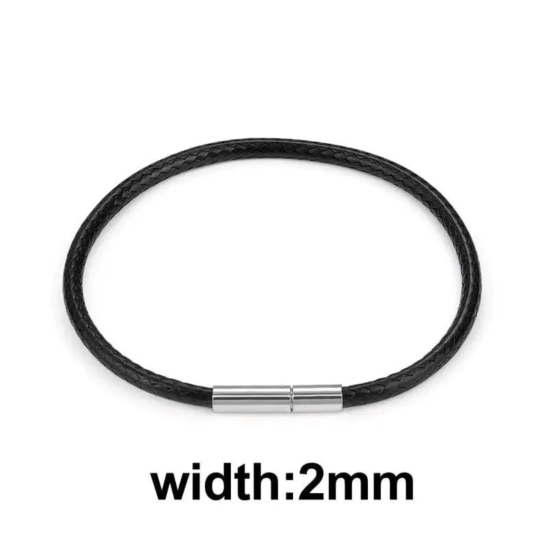 Jiayiqi Handgefertigte Lederarmbänder aus gewachster Kordel, Glücksseil-Armbänder und Armreifen für Frauen und Männer, Armbänder aus Wachskordel