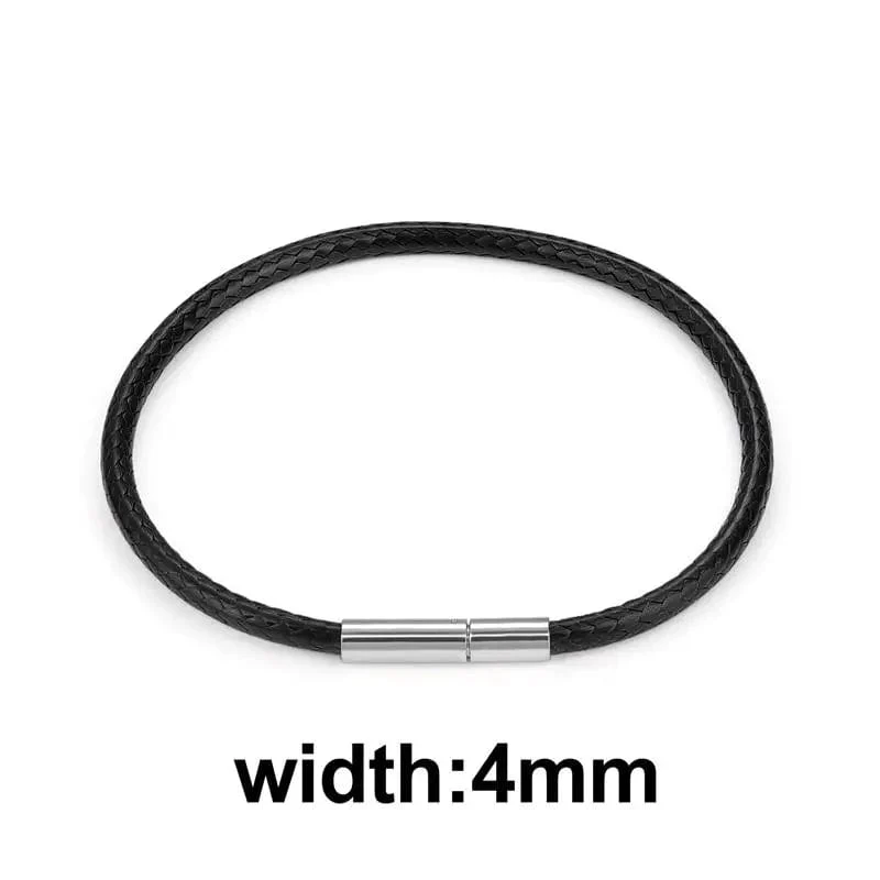 Jiayiqi Handgefertigte Lederarmbänder aus gewachster Kordel, Glücksseil-Armbänder und Armreifen für Frauen und Männer, Armbänder aus Wachskordel