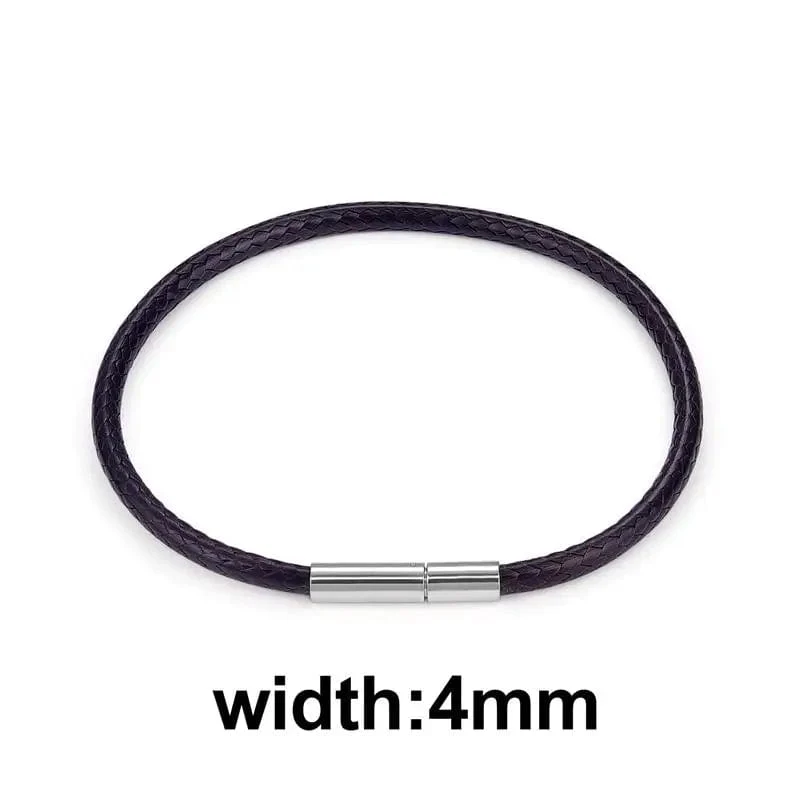 Jiayiqi Handgefertigte Lederarmbänder aus gewachster Kordel, Glücksseil-Armbänder und Armreifen für Frauen und Männer, Armbänder aus Wachskordel