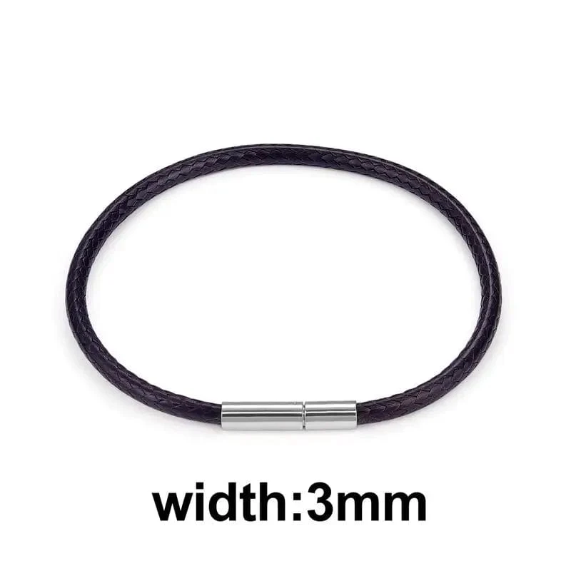 Jiayiqi Handgefertigte Lederarmbänder aus gewachster Kordel, Glücksseil-Armbänder und Armreifen für Frauen und Männer, Armbänder aus Wachskordel