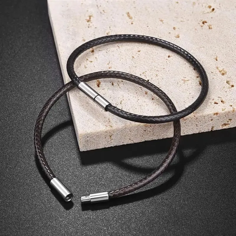 Jiayiqi Handgefertigte Lederarmbänder aus gewachster Kordel, Glücksseil-Armbänder und Armreifen für Frauen und Männer, Armbänder aus Wachskordel