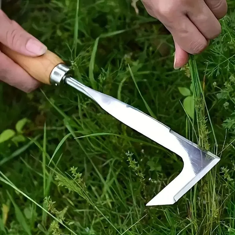 Edelstahl Holzgriff Garten Weeder Hand Jäten Entfernung Cutter Puller Werkzeuge Multifunktions Weeder Transplantation Gartengeräte