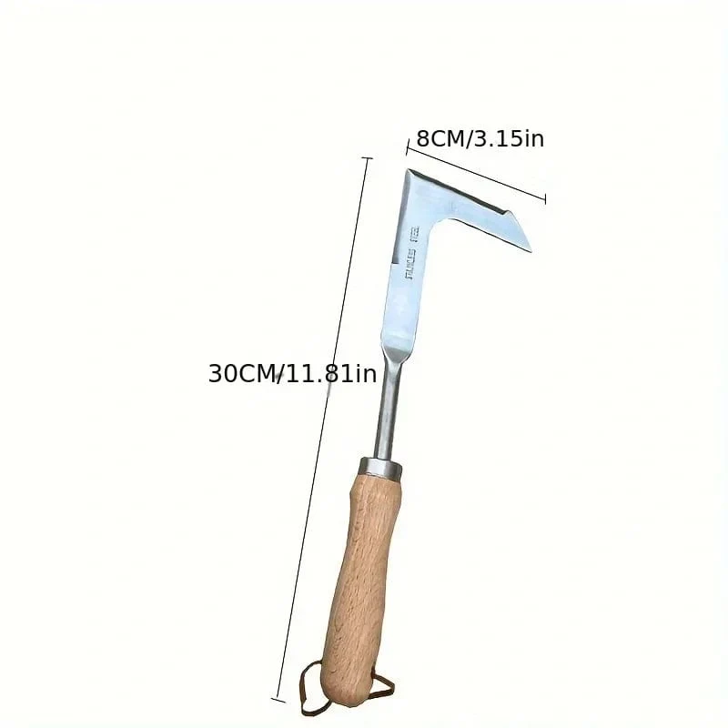 Edelstahl Holzgriff Garten Weeder Hand Jäten Entfernung Cutter Puller Werkzeuge Multifunktions Weeder Transplantation Gartengeräte