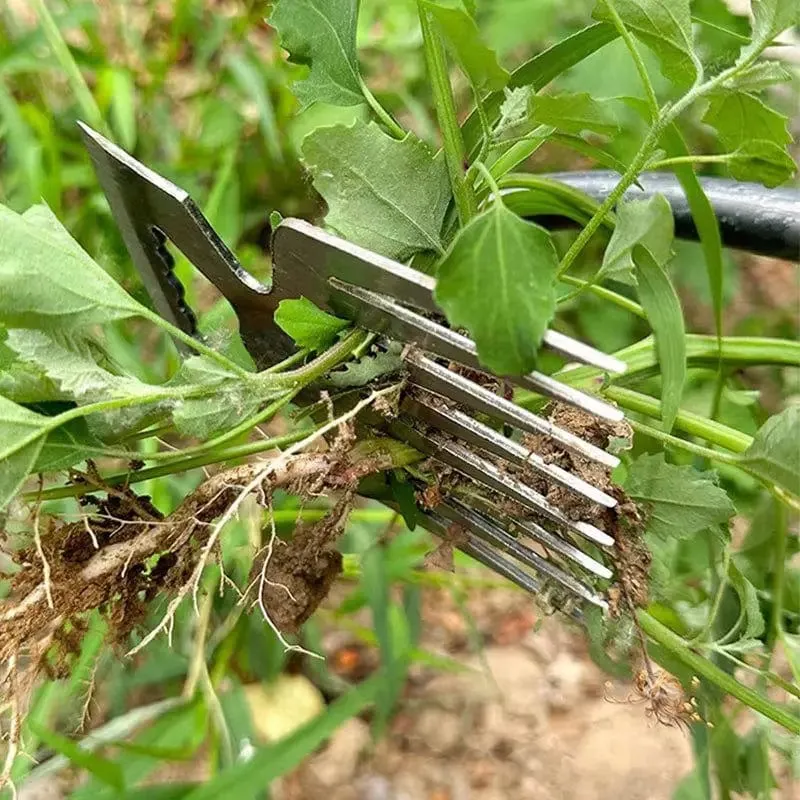 2 IN 1 Manuelles Unkrautentferner-Werkzeug zum Grasverwurzeln von losem Boden, Hand-Unkrautentfernungs-Puller, Gartenschaufel, Gartenwerkzeug, Dropshipping