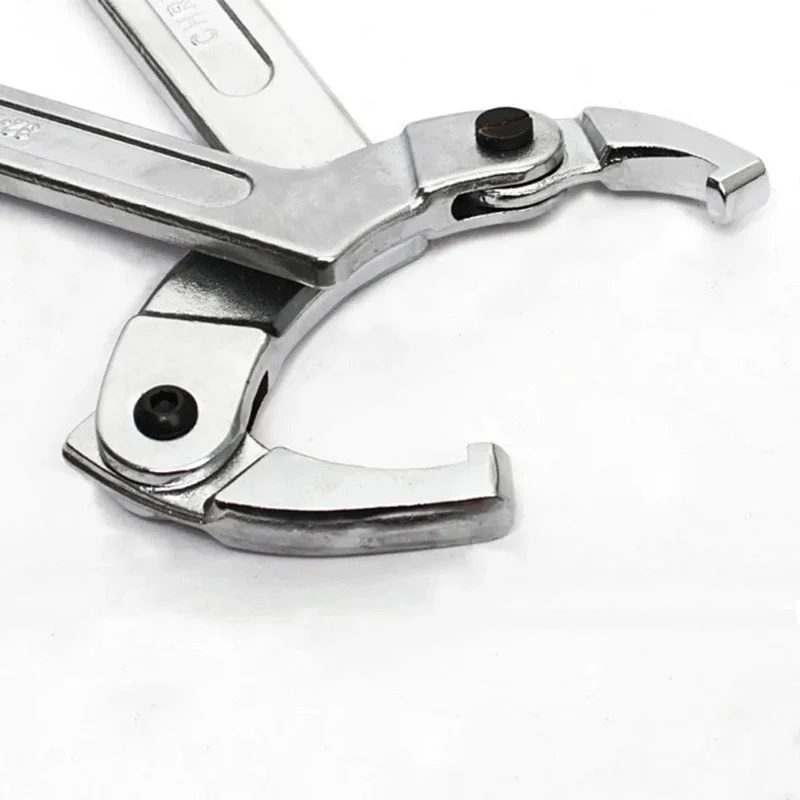 1 STK Verstellbarer Schraubenschlüssel Hakenschlüssel Quadratischer/runder Kopf CR-V Schraubenschlüssel für Rundbolzen Handwerkzeuge 19-51/32-76/51-120mm