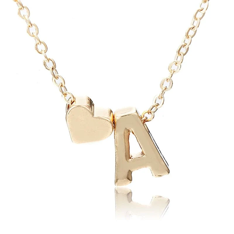 2024 Fashion Tiny Herz Dainty Initial Halskette Mit Buchstaben Name Choker Halskette Für Frauen Anhänger Schmuck Zubehör Geschenk