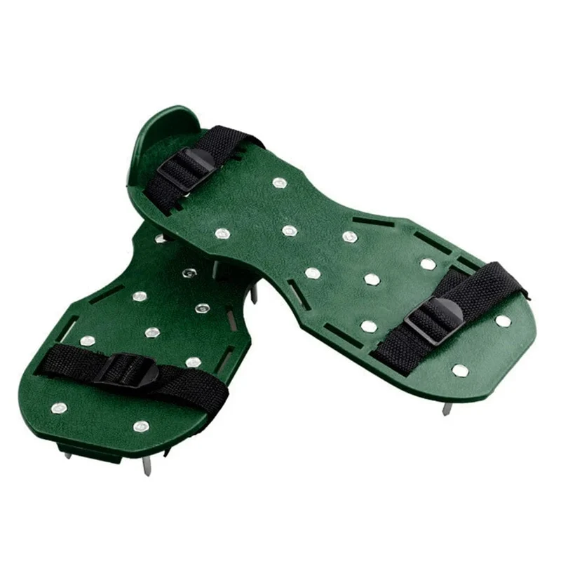 Gartennagelschuhe, Gras-Lockerungswerkzeug, 5 cm lange Nägel, Rasenbelüfter, Grasspikes-Schuhe, selbstnivellierender Epoxid-Gartengrasgrubber