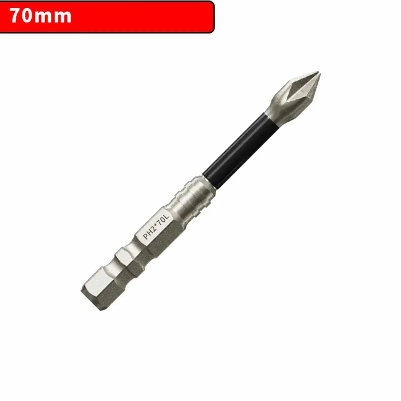 1 stück Magnetischer Schraubendreher-Bit Legierter Stahl Rutschfeste Lange Bohrer 1/4 Sechskantschaft PH2 Kopf Schraubendreher-Bit Handwerkzeuge 25-150mm