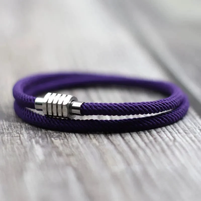 Neu Glück Roten Faden Armband Homme Weibliche Unfading Edelstahl Braslet Abstand Magnet Braclet Geschenk Für Liebhaber Pulseira