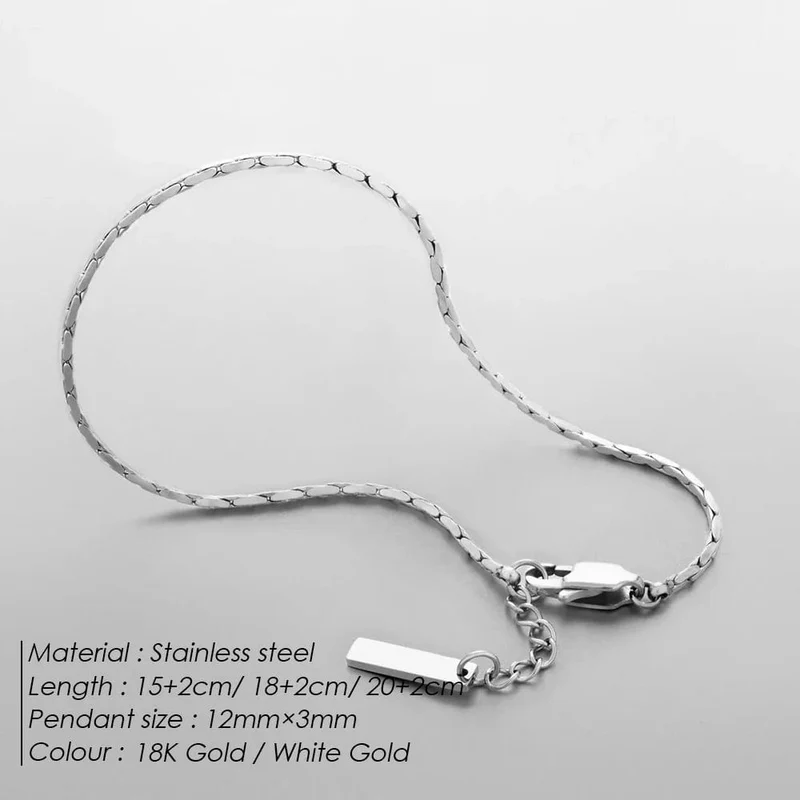 ELANDIS männer edelstahl Wasserdicht Weiß gold Armband Nicht Verlieren farbe Schmuck Armband Großhandel Direkt Marketing