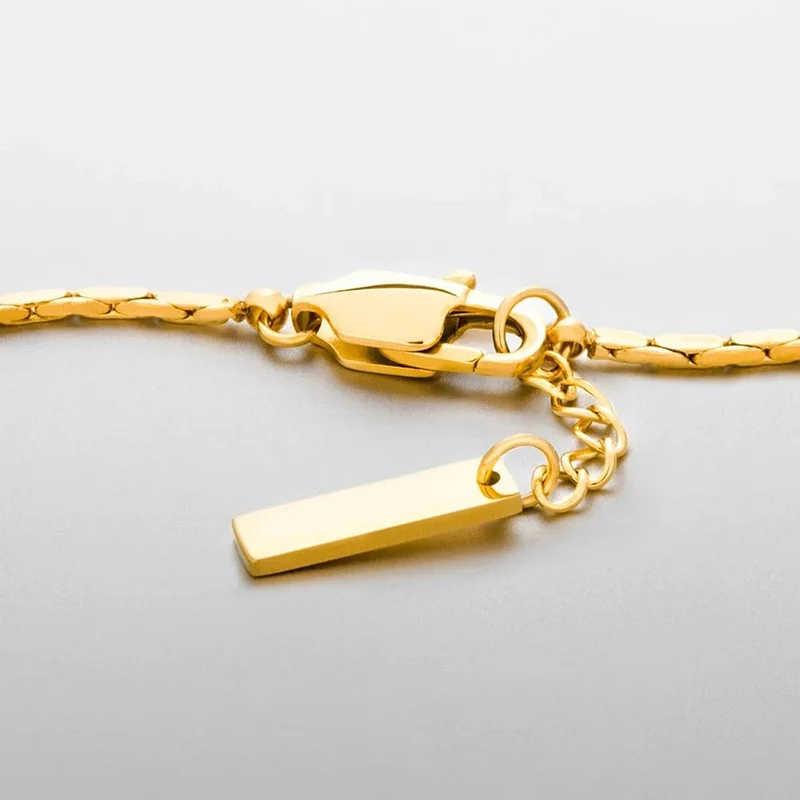 ELANDIS männer edelstahl Wasserdicht Weiß gold Armband Nicht Verlieren farbe Schmuck Armband Großhandel Direkt Marketing