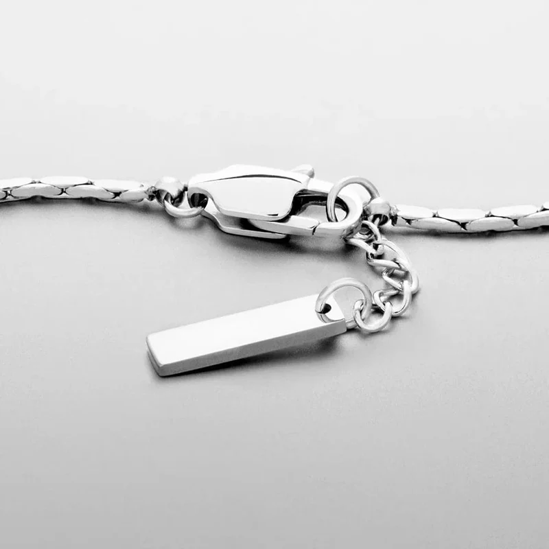 ELANDIS männer edelstahl Wasserdicht Weiß gold Armband Nicht Verlieren farbe Schmuck Armband Großhandel Direkt Marketing