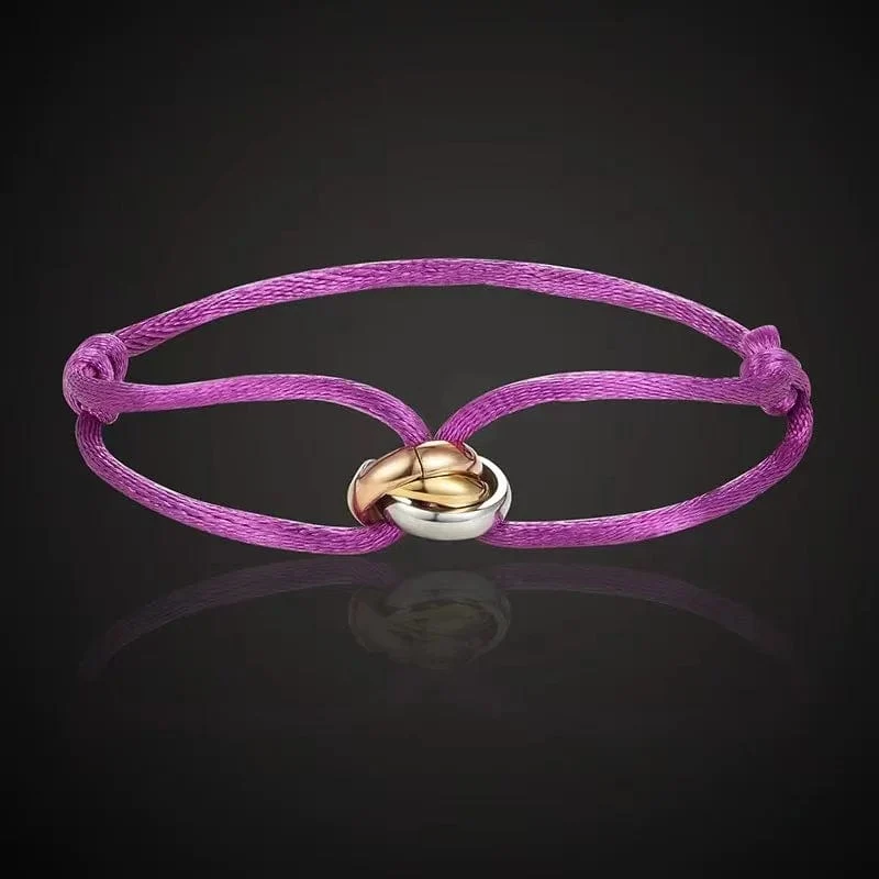 Neu IN Edelstahl Armband 3 Metall Schnalle Band Lace Up Kette Multicolor Einstellbare Größe Armband Für Frauen Mann Unisex