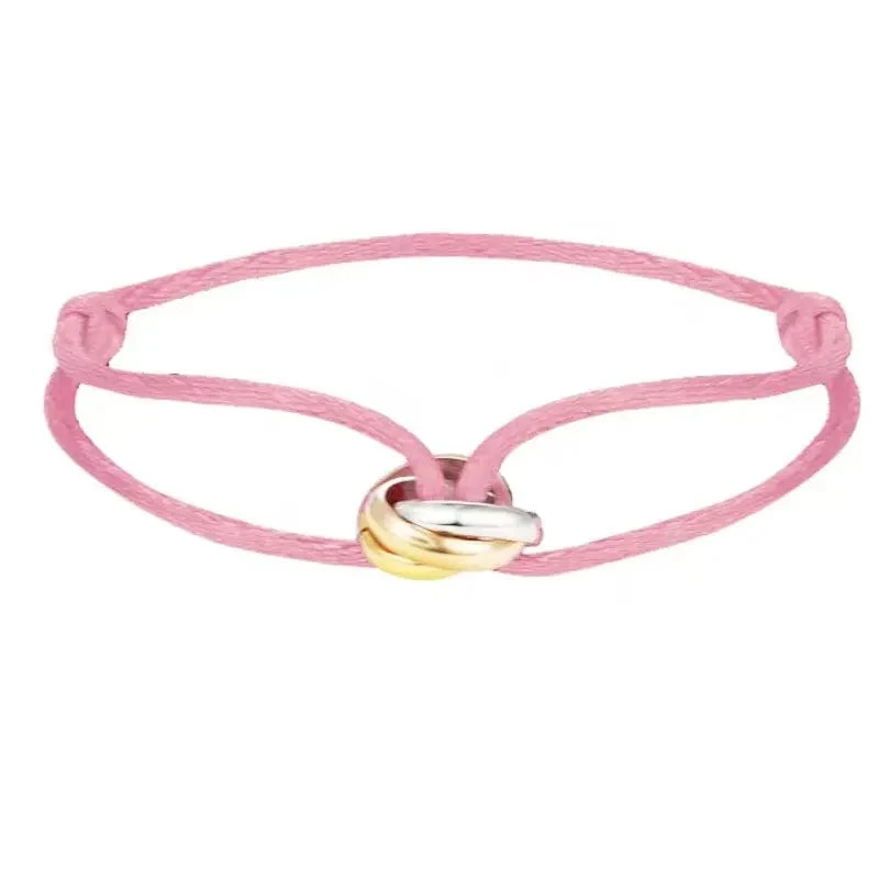 Neu IN Edelstahl Armband 3 Metall Schnalle Band Lace Up Kette Multicolor Einstellbare Größe Armband Für Frauen Mann Unisex