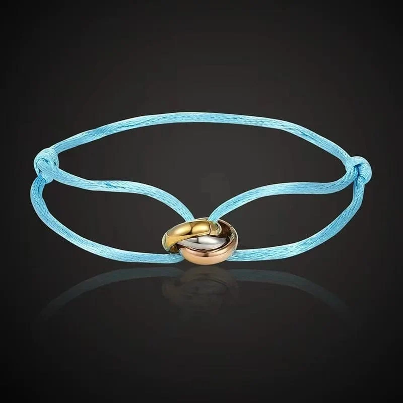 Neu IN Edelstahl Armband 3 Metall Schnalle Band Lace Up Kette Multicolor Einstellbare Größe Armband Für Frauen Mann Unisex
