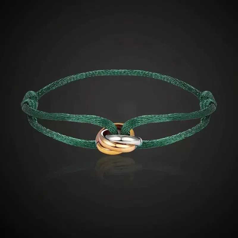 Neu IN Edelstahl Armband 3 Metall Schnalle Band Lace Up Kette Multicolor Einstellbare Größe Armband Für Frauen Mann Unisex