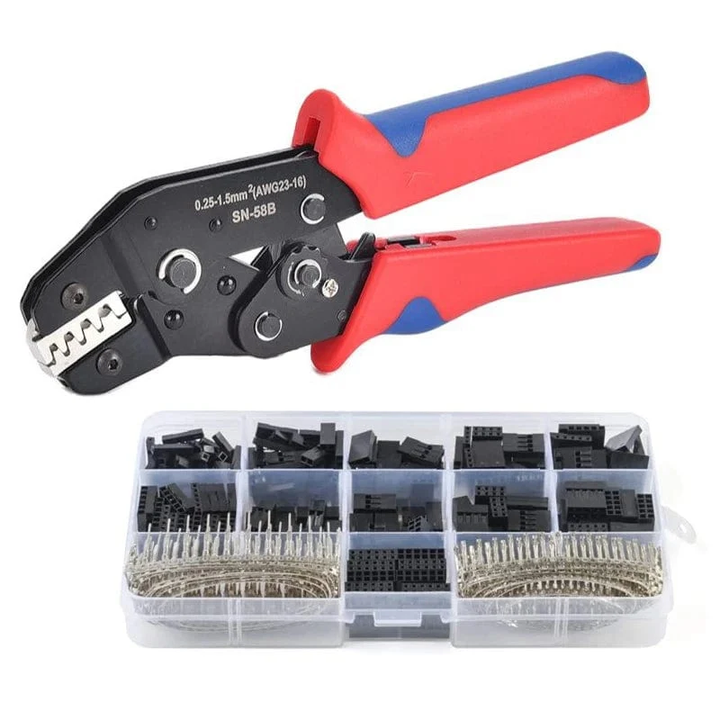 SN-58B 310 PCS/620 PCS/1550 PCS Dupont Crimpen Tool Kit Jst Xh Crimper Zangen Terminal Ferrule Crimper Draht hand Werkzeug Set