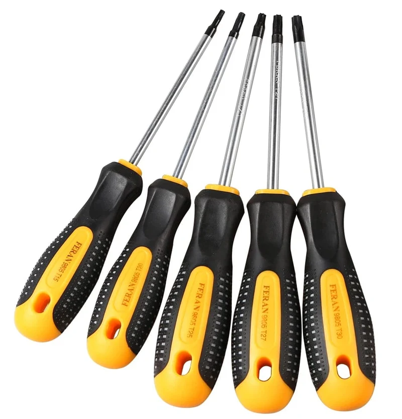 CR-V Sicherheitsloch Torx-Schraubendreher-Kombinationssatz Magnetischer Schraubendreher-Bit T5-t30 Kit Für Telefon-Computer-Reparatur-Handwerkzeug
