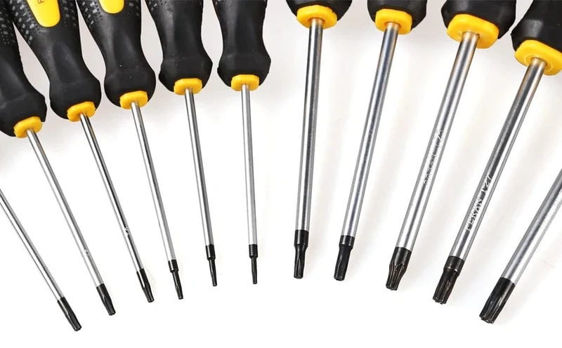 CR-V Sicherheitsloch Torx-Schraubendreher-Kombinationssatz Magnetischer Schraubendreher-Bit T5-t30 Kit Für Telefon-Computer-Reparatur-Handwerkzeug