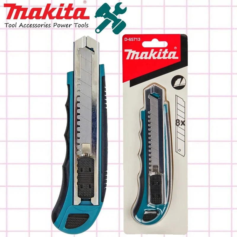 Makita D-65713 Multifunktions-Kunstmesser 8X Klingen Einfaches Laden Haushalt DIY Zuschneiden Handwerkzeug
