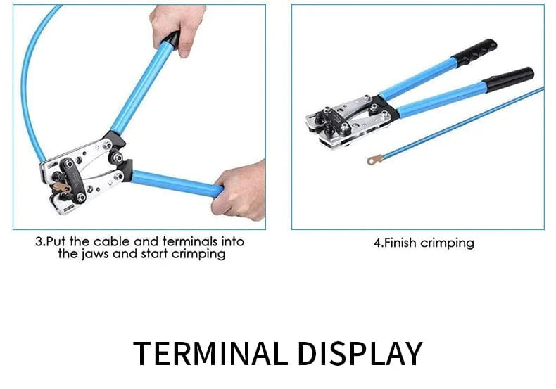 Crimpzange, Rohrklemmen-Crimpzange, Sechskant-Crimpwerkzeug, Multitool, Batteriekabelschuh, Kabelhandwerkzeuge HX-50B 6-50mm² AWG 10-0