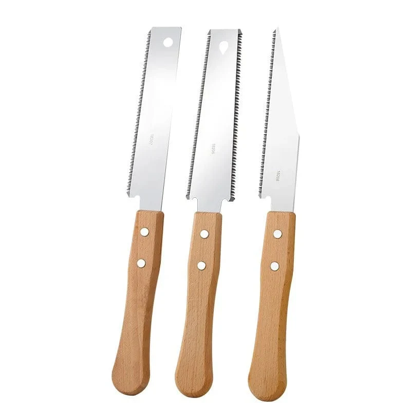 Handsäge im japanischen Stil, ein-/doppelseitige Holzsäge mit feiner Zahnung, SK5-Stahl, flexible Handsäge, Garten-Handwerkzeug für die Holzbearbeitung