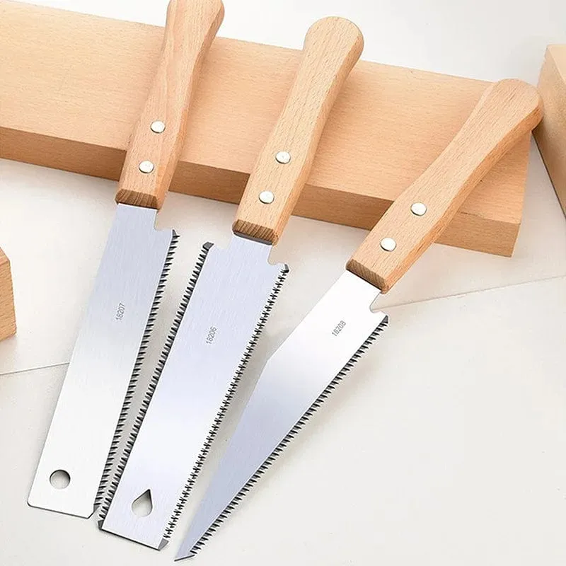 Handsäge im japanischen Stil, ein-/doppelseitige Holzsäge mit feiner Zahnung, SK5-Stahl, flexible Handsäge, Garten-Handwerkzeug für die Holzbearbeitung