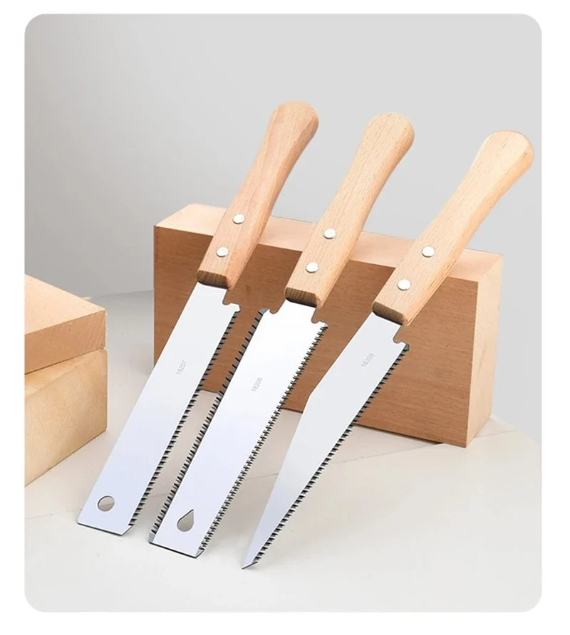 Handsäge im japanischen Stil, ein-/doppelseitige Holzsäge mit feiner Zahnung, SK5-Stahl, flexible Handsäge, Garten-Handwerkzeug für die Holzbearbeitung