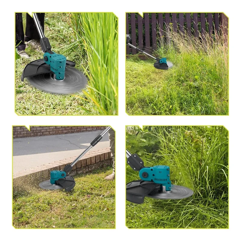 NEWBENY 9 Zoll bürstenloser elektrischer Rasenmäher mit Digitalanzeige, kabellose wiederaufladbare Garten-Jätwerkzeuge für Makita 18V-Batterie