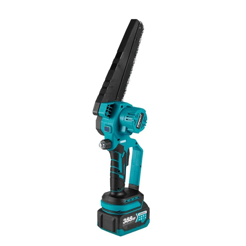 Yofidra bürstenlose elektrische Kettensäge, 8 cm, kabellos, wiederaufladbar, für die Holzbearbeitung, Garten-Astsäge, Werkzeug für Makita 18-V-Akku
