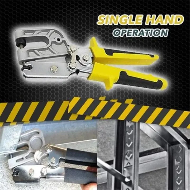Crimpzange für Metallbolzen, Aluminiumlegierung, Deckenstanzzange, Gips- und Trockenbauwerkzeuge zum Befestigen von Metall, Zweihand-Kielzange
