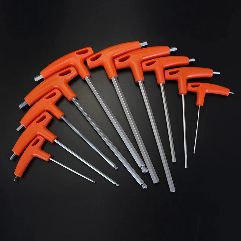2/2.5/3/4/5/6/8/10mm Kugelkopf/Flachkopf Inbusschlüssel Inbusschlüssel Handwerkzeug Universal Quick Snap Adapter Chrom-vanadium-stahl hexagona