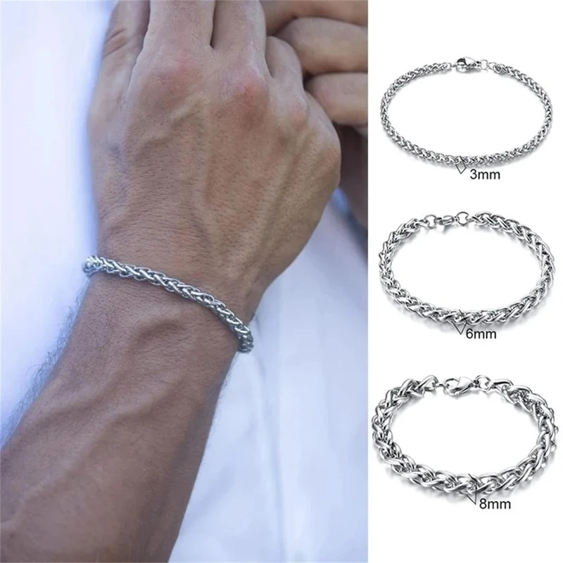 Mode Titan Stahl Armband Männer Punk Edelstahl Kiel Armband Hip Hop Männer und Frauen Edelstahl Armband Geschenk