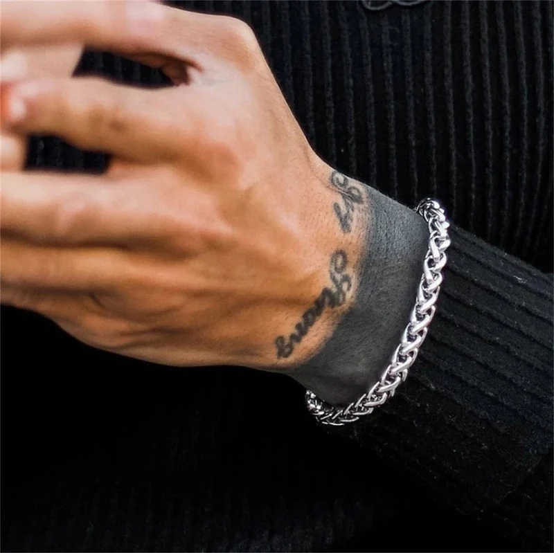 Mode Titan Stahl Armband Männer Punk Edelstahl Kiel Armband Hip Hop Männer und Frauen Edelstahl Armband Geschenk