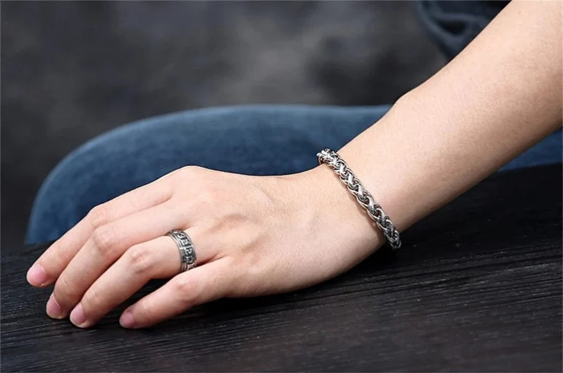 Mode Titan Stahl Armband Männer Punk Edelstahl Kiel Armband Hip Hop Männer und Frauen Edelstahl Armband Geschenk