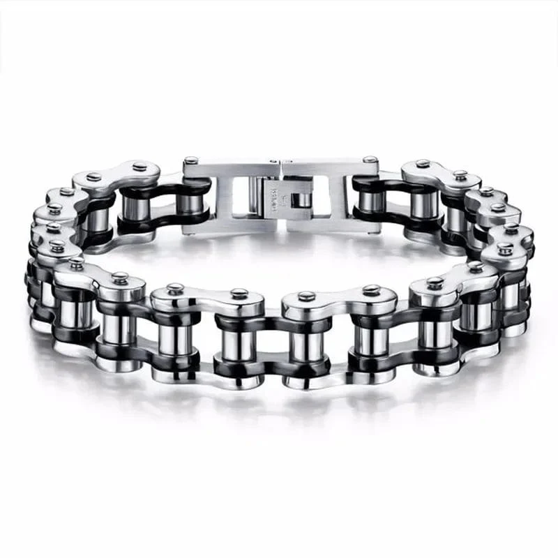 Edelstahl Biker Kette Armband Herren Armband Link Kette Motorrad Fahrrad Stil Armbänder Mode Punk Armreifen Schmuck