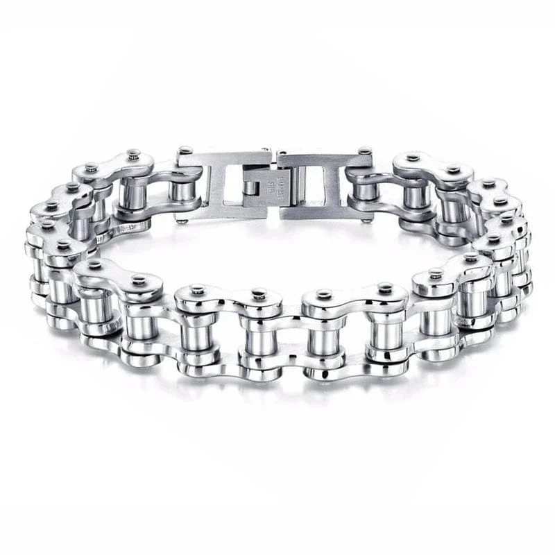 Edelstahl Biker Kette Armband Herren Armband Link Kette Motorrad Fahrrad Stil Armbänder Mode Punk Armreifen Schmuck