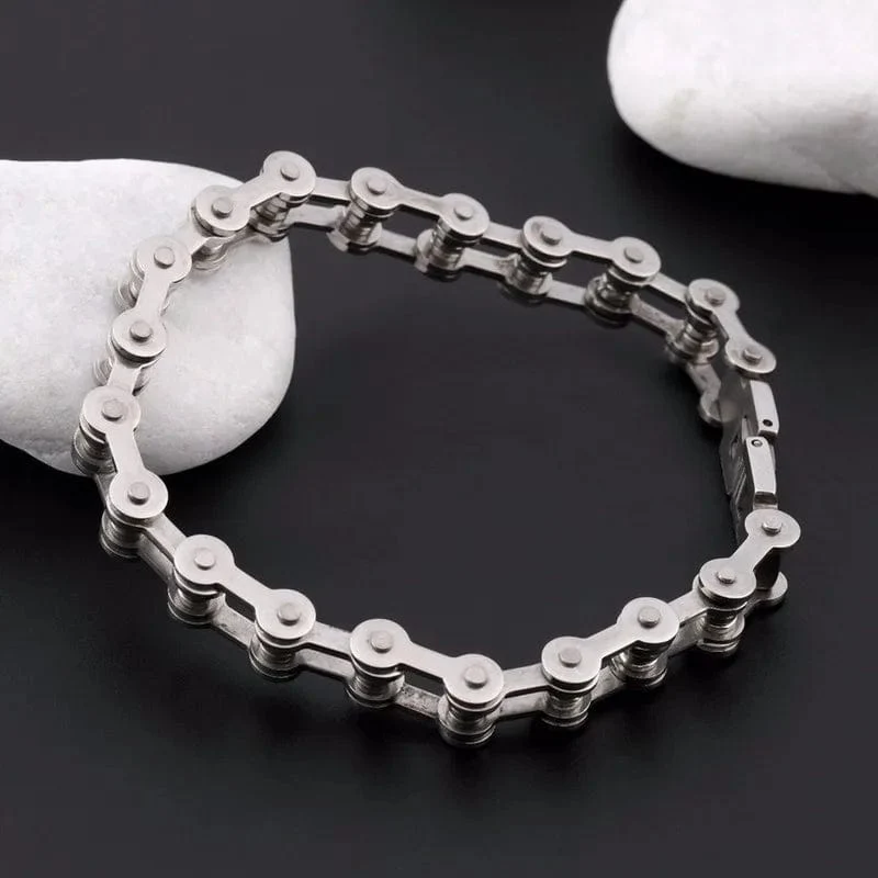 Edelstahl Biker Kette Armband Herren Armband Link Kette Motorrad Fahrrad Stil Armbänder Mode Punk Armreifen Schmuck