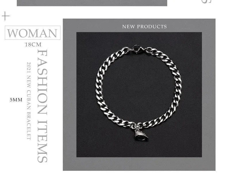 2 stücke Punk Silber Farbe Kette Paar Armband Für Frauen Edelstahl Romantische Magnet Männer Gepaart Dinge Mode Schmuck Pulsera