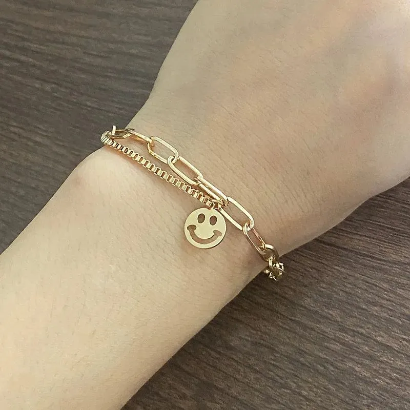 2 stücke Punk Silber Farbe Kette Paar Armband Für Frauen Edelstahl Romantische Magnet Männer Gepaart Dinge Mode Schmuck Pulsera
