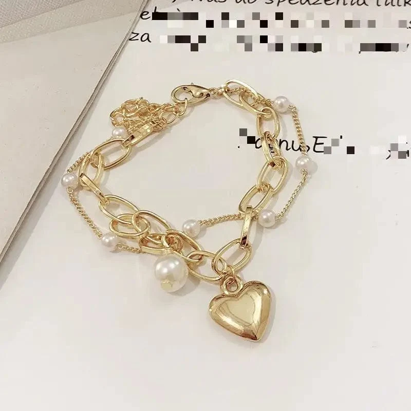 2 stücke Punk Silber Farbe Kette Paar Armband Für Frauen Edelstahl Romantische Magnet Männer Gepaart Dinge Mode Schmuck Pulsera