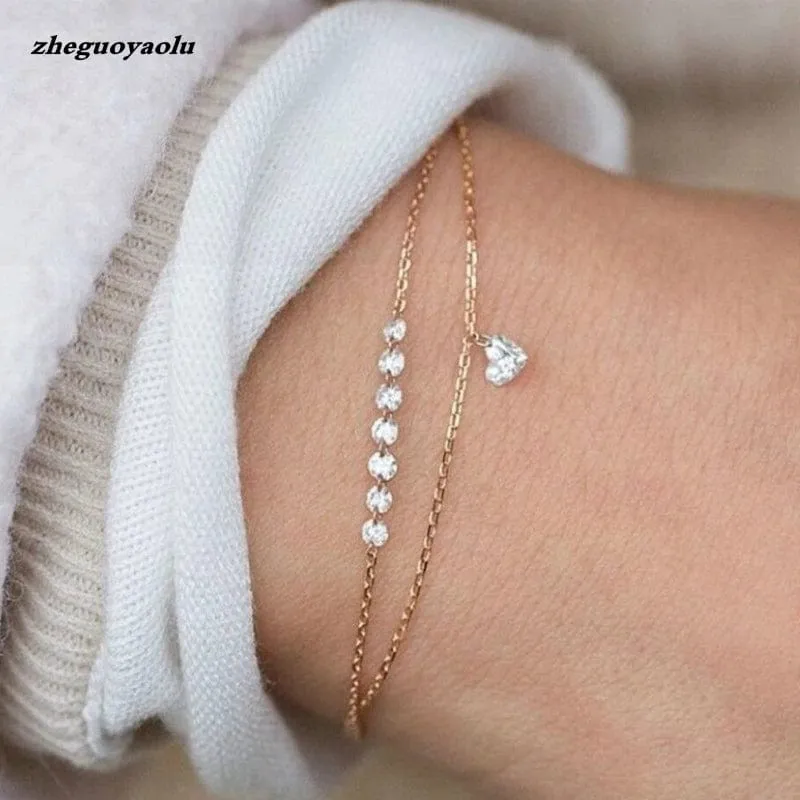 2 stücke Punk Silber Farbe Kette Paar Armband Für Frauen Edelstahl Romantische Magnet Männer Gepaart Dinge Mode Schmuck Pulsera