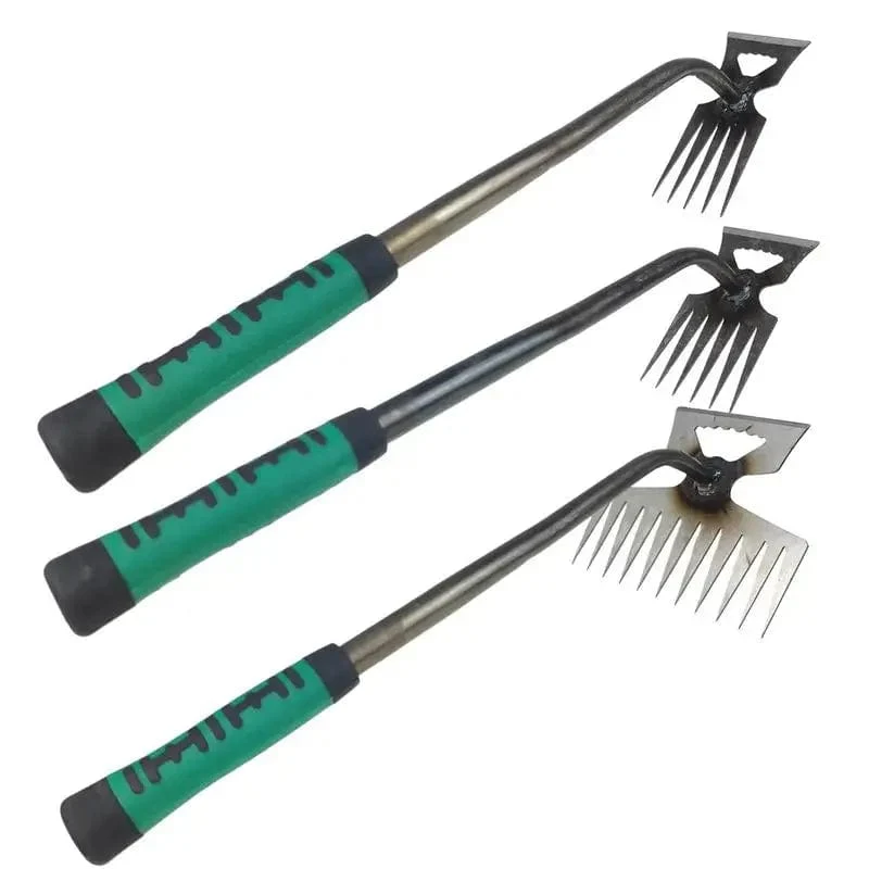 2-in-1-Werkzeug zur manuellen Unkrautentfernung, zum Entfernen von Graswurzeln und losen Pflanzen im Garten, zum Entfernen von Unkraut für den Garten, Rasen und Hof