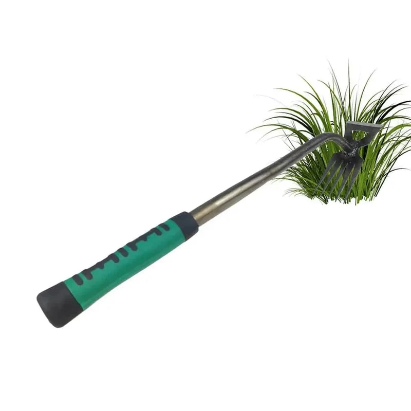 2-in-1-Werkzeug zur manuellen Unkrautentfernung, zum Entfernen von Graswurzeln und losen Pflanzen im Garten, zum Entfernen von Unkraut für den Garten, Rasen und Hof