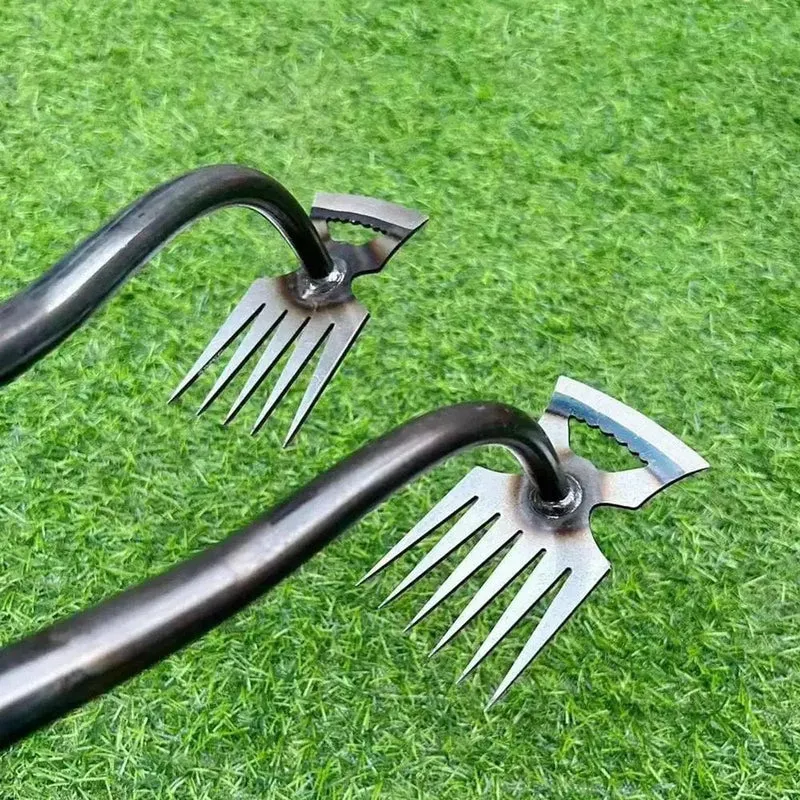 2-in-1-Werkzeug zur manuellen Unkrautentfernung, zum Entfernen von Graswurzeln und losen Pflanzen im Garten, zum Entfernen von Unkraut für den Garten, Rasen und Hof