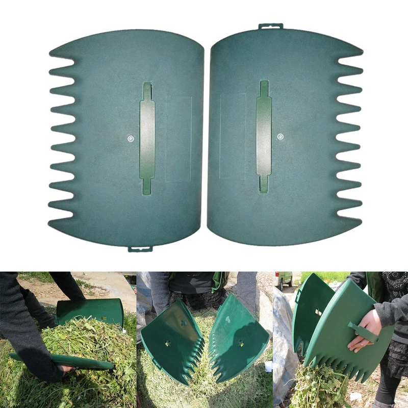 1 Paar Laub-Handrechen, Müllaufsammelkrallen für die Reinigung von Hof und Garten, Sammler, Abfall, Müllgreifer, Gartenhof