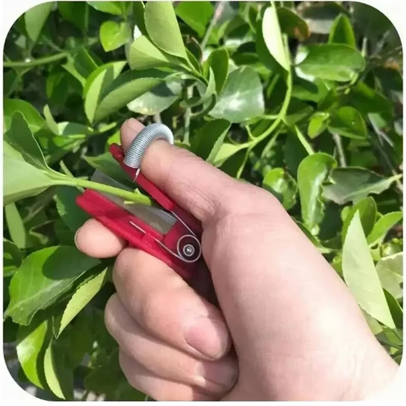 Multifunktions-Daumenmesser, Gartenschere, Obstpflückgerät, sicheres Obstklingenwerkzeug, Schneidklingenringe, Fingerschutzfänger